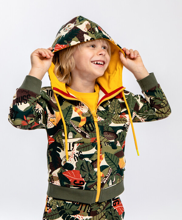 1320 р.  1650 р.  Толстовка на молнии с капюшоном мультицвет Button Blue