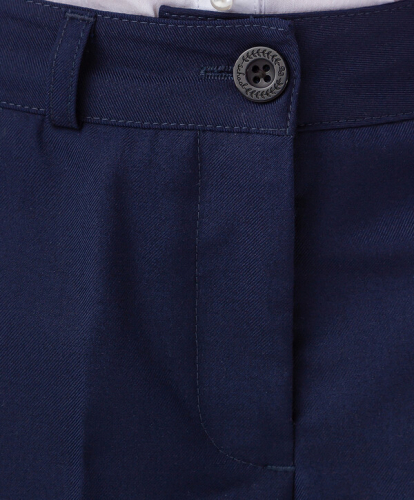 Брюки-кюлоты с карманами для девочки синие Button Blue