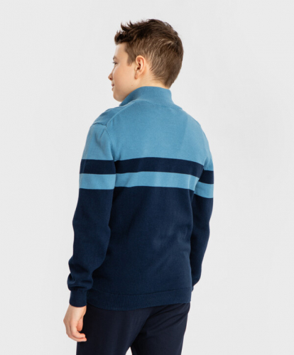 Джемпер в полоску синий Button Blue