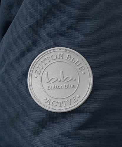 2860 р.  4400 р.  Куртка демисезонная с мембраной и принтом синяя Button Blue