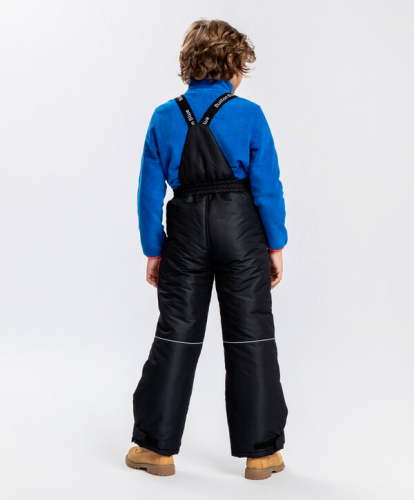 2508 р.  3135 р.  Брюки утепленные с подтяжками черные  Button Blue