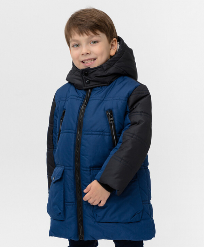2100 р.  3500 р.  Пальто зимнее темно-синее Button Blue
