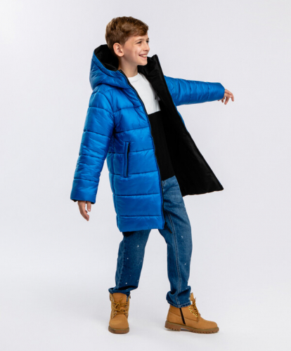 3920 р.  4900 р.  Полупальто двустороннее зимнее на молнии Button Blue