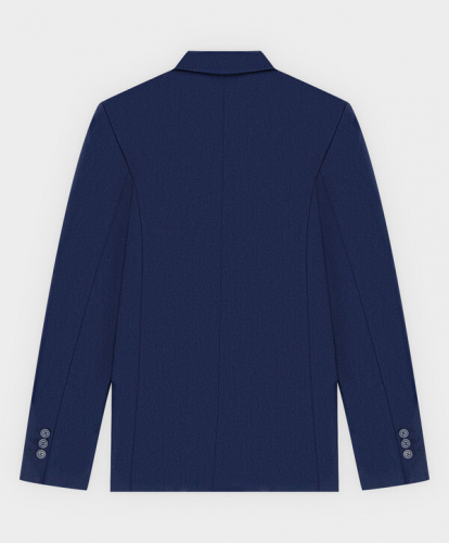 Пиджак двубортный на пуговицах с лацканами синий Button Blue Teens line