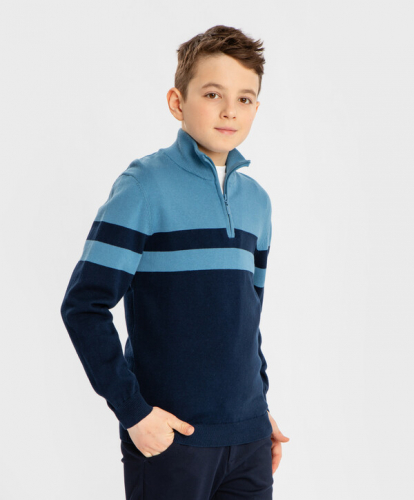 Джемпер в полоску синий Button Blue