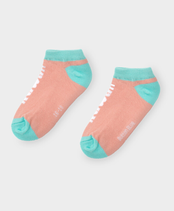 163 р. 250 р. Носки 2 пары с принтом укороченные для девочки Button Blue