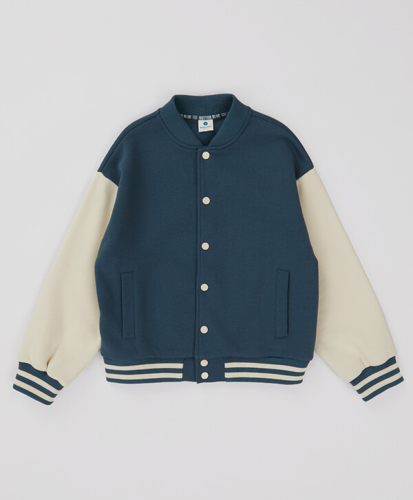 1400 р. 2000 р. Бомбер утепленный на кнопках голубой детский Button Blue