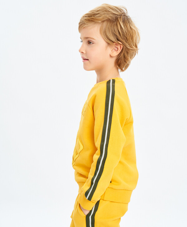 1064 р.  1330 р.  Толстовка с лампасами и принтом Button Blue