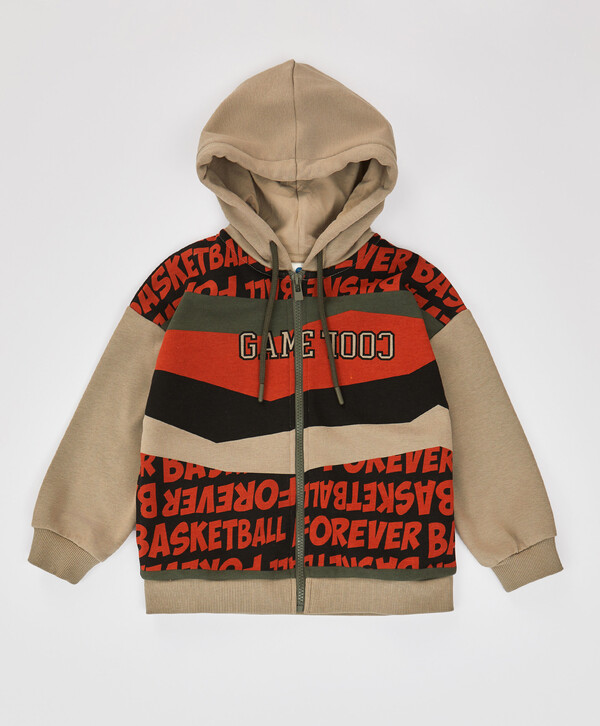 1320 р.  1650 р.  Худи на молнии с капюшоном и принтом для мальчика Button Blue