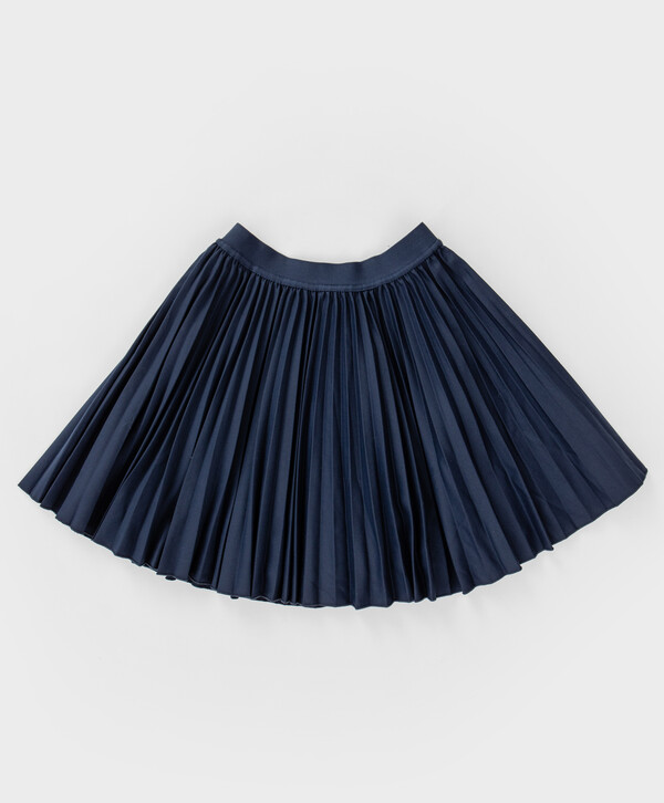 Юбка плиссе с поясом на резинке синяя Button Blue