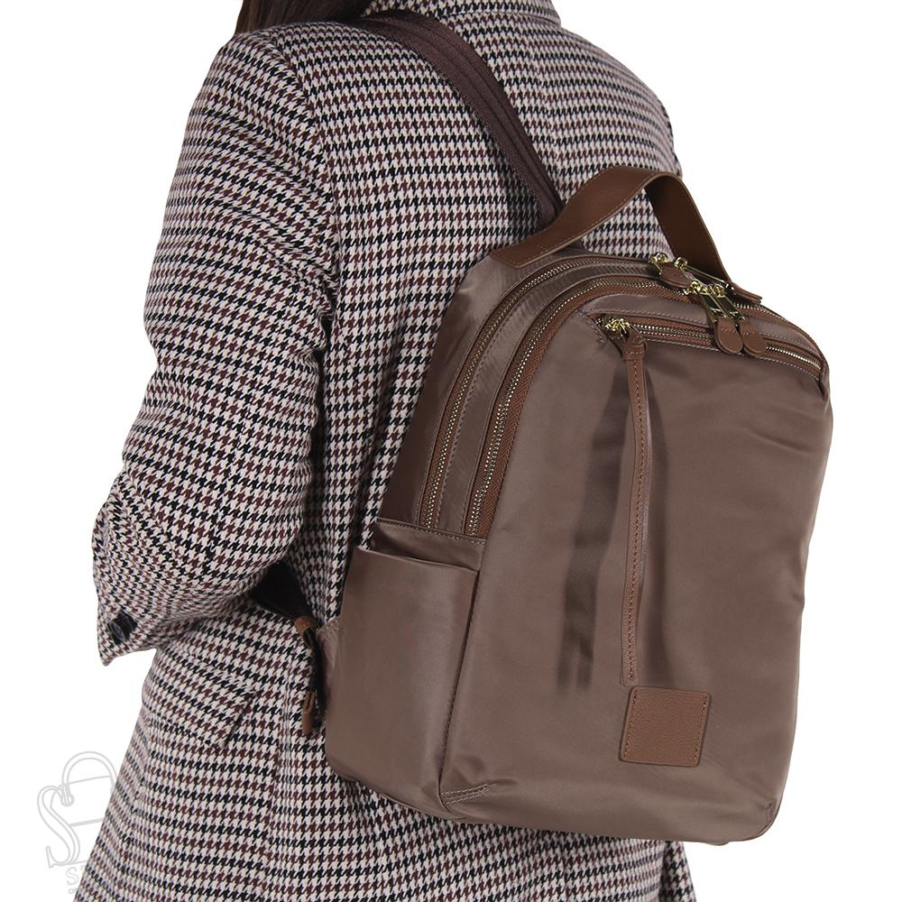 Рюкзак женский текстильный 23268 khaki Polina&Eiterou