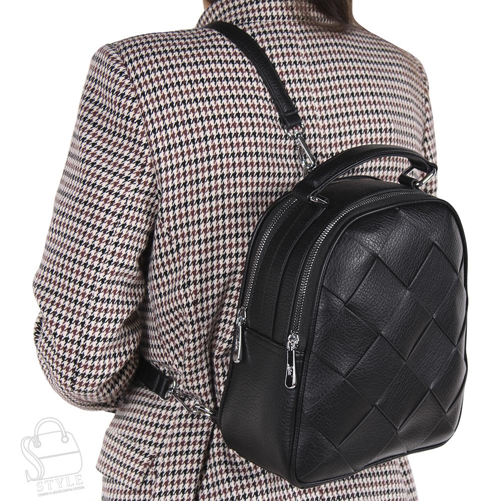 Рюкзак женский 69138-1 black Velina Fabbiano-Safenta в Новосибирске