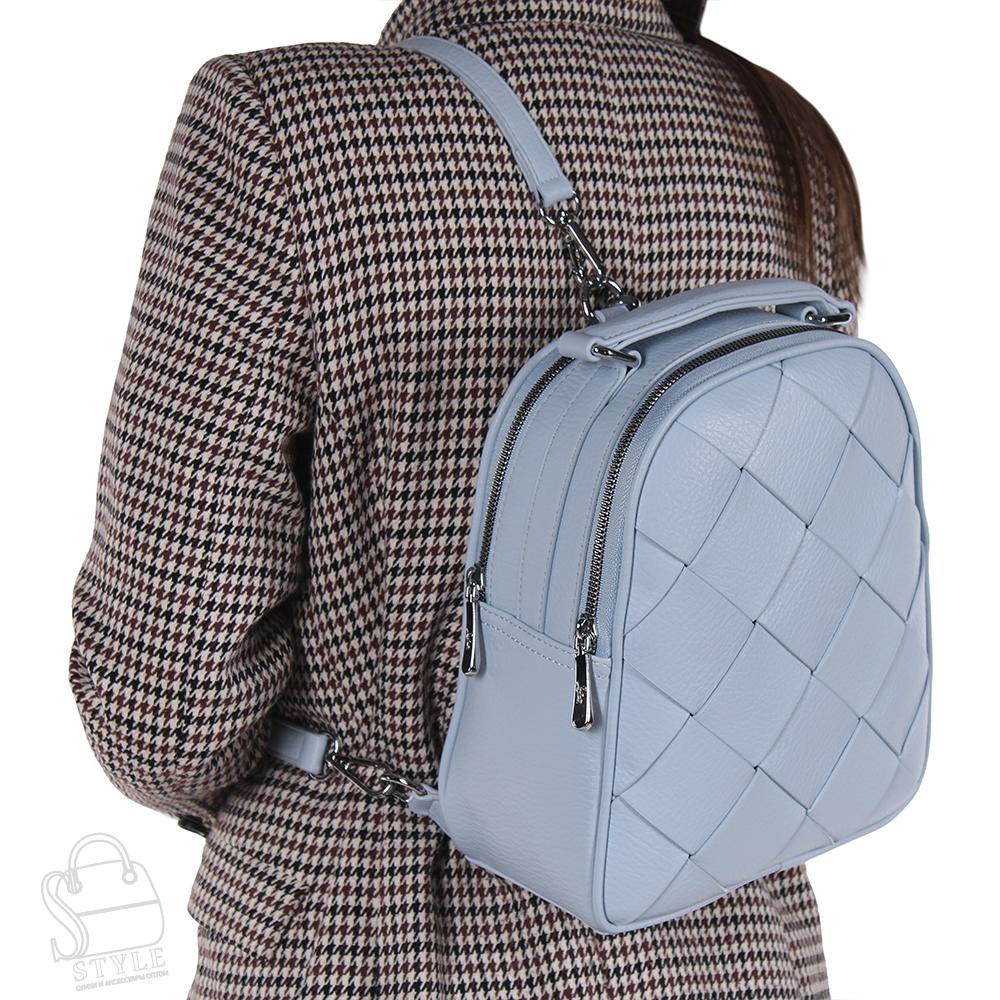 Рюкзак женский 69138-1 blue Velina Fabbiano-Safenta в Новосибирске