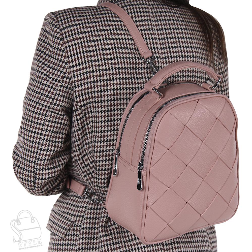 Рюкзак женский 69138-1 pink Velina Fabbiano-Safenta в Новосибирске