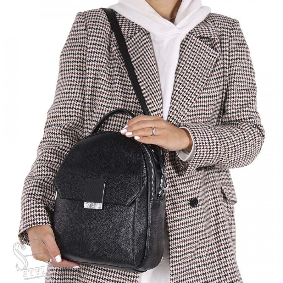 Рюкзак женский 69162 black Velina Fabbiano-Safenta/30