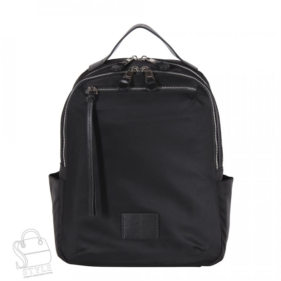 Рюкзак женский текстильный 23268 black Polina&Eiterou