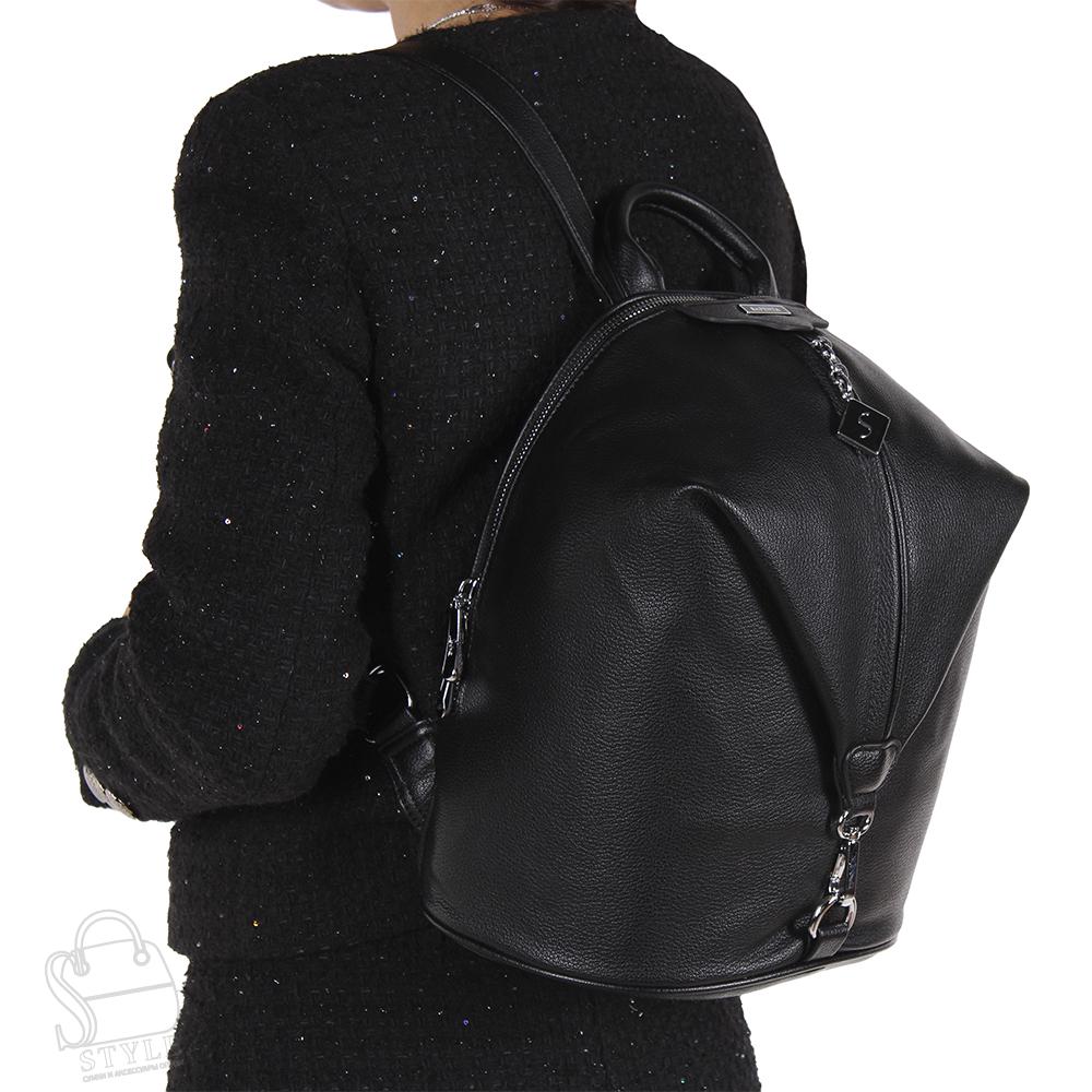 Рюкзак женский 69087-2 black Velina Fabbiano-Safenta