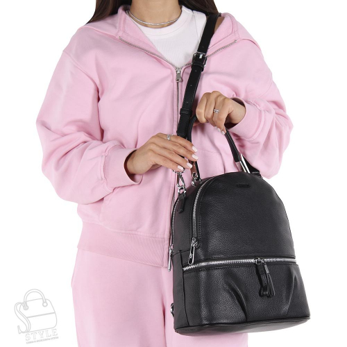 Рюкзак женский 69135 black Velina Fabbiano-Safenta