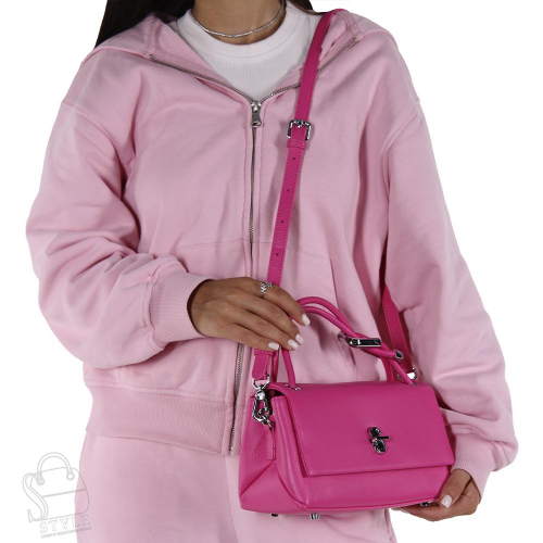 Сумка женская кожаная 8062Q fuchsia Polina&Eiterou