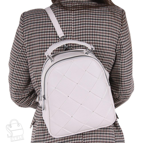 Рюкзак женский 69138-1 white Velina Fabbiano-Safenta  в Новосибирске