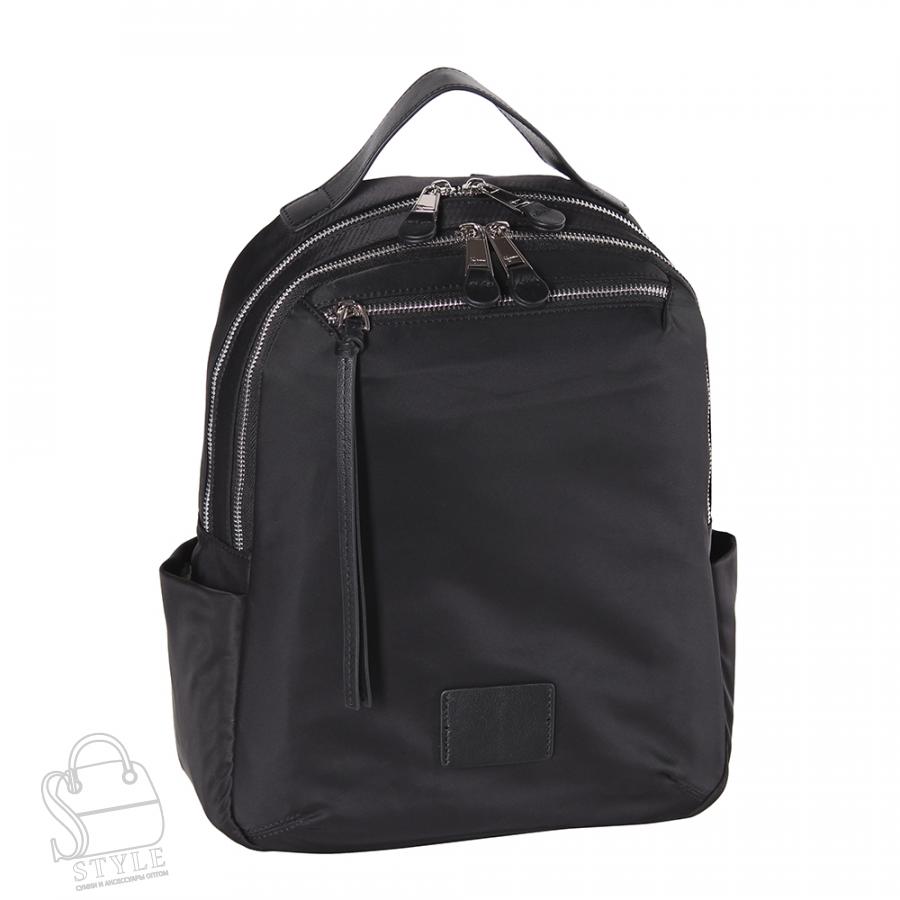 Рюкзак женский текстильный 23268 black Polina&Eiterou