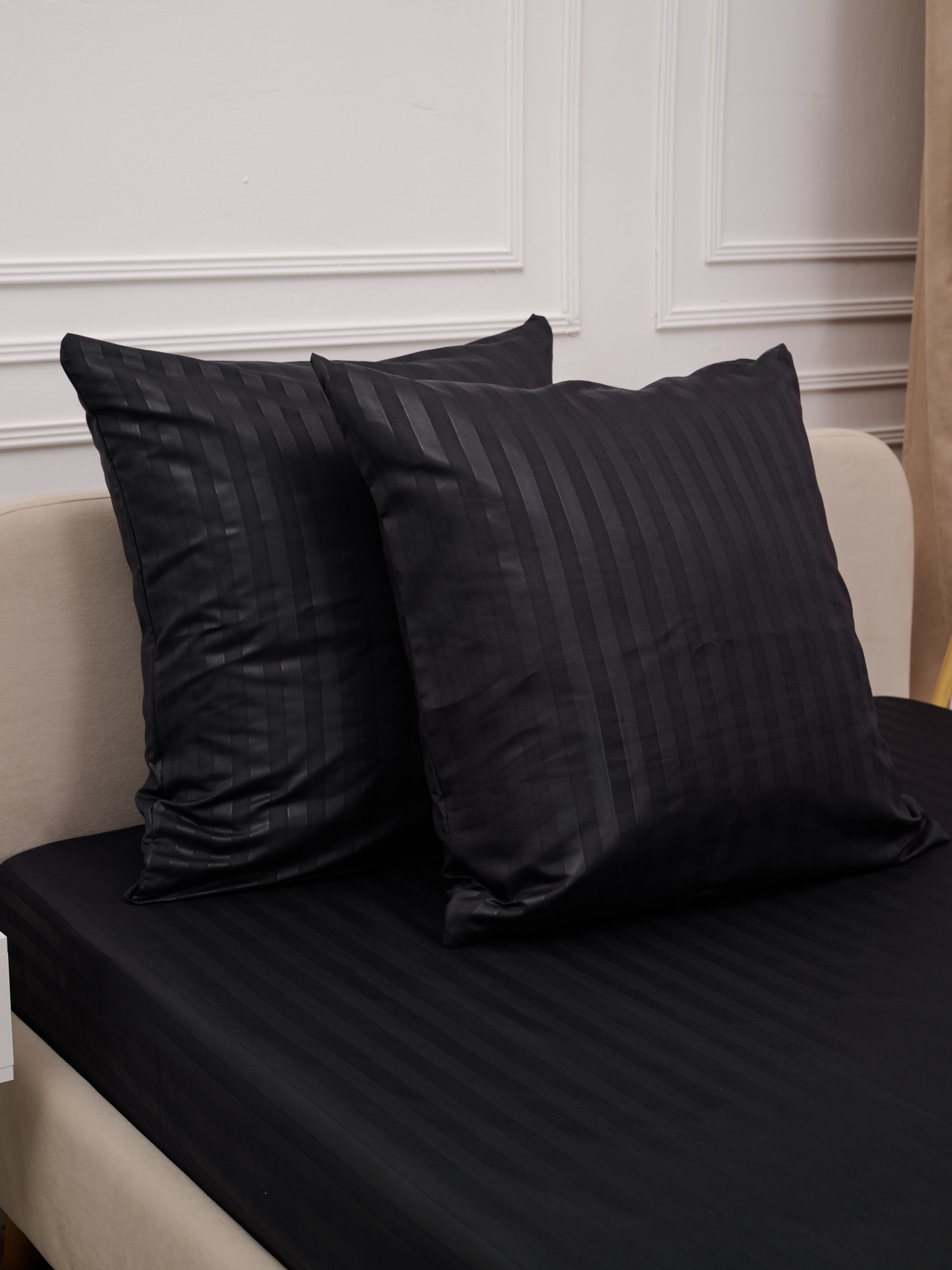 Комплект наволочек Микрофибра Страйп - Графит