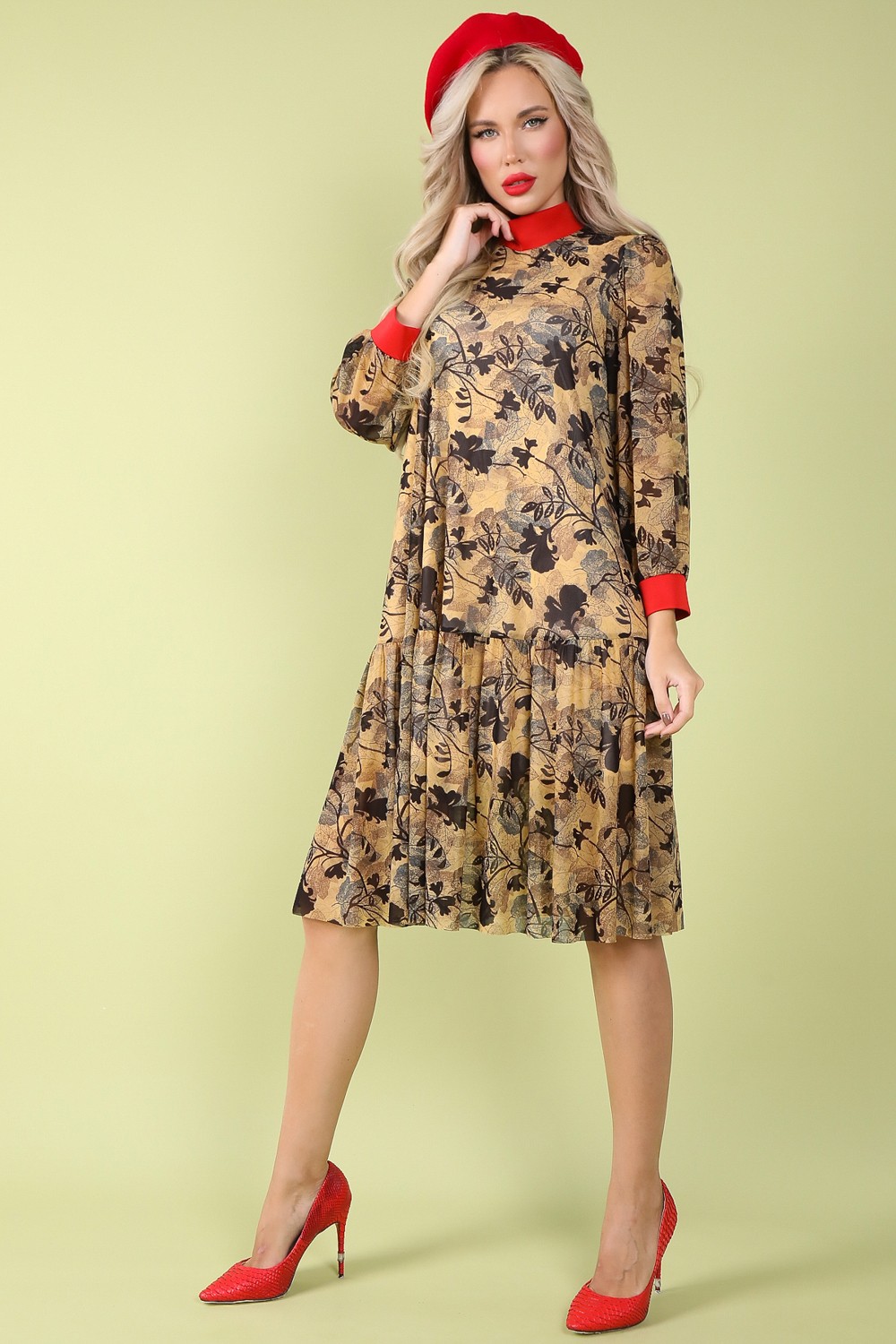 СТ. ЦЕНА 1610 руб//Платье Бон Вояж (карамель)