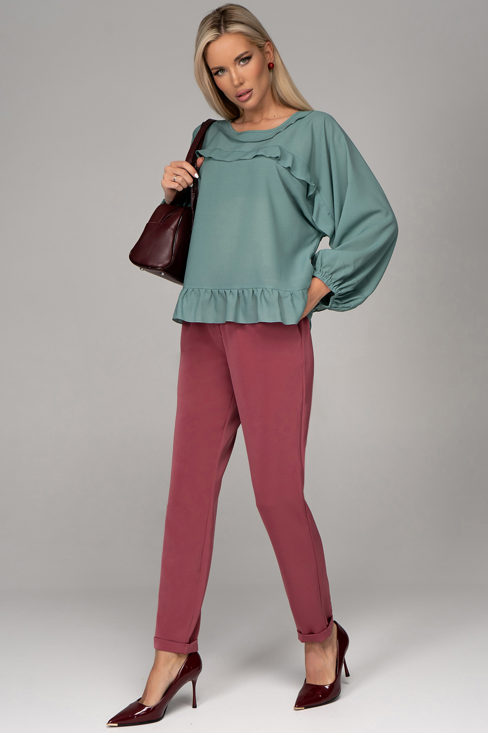 СТ. ЦЕНА 1160 руб//Брюки Саббиани (пыльная роза)