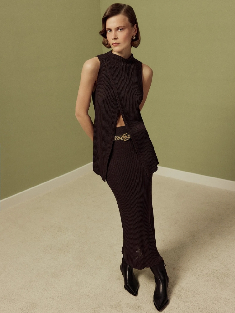 Юбка макси из трикотажа ,
89% вискоза, 11% нейлон ,