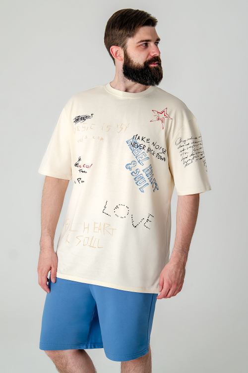 Арт.61151-16 Набор футболка и шорты 48-56 ( 5 шт.)