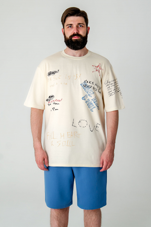 Арт.61151-16 Набор футболка и шорты 48-56 ( 5 шт.)