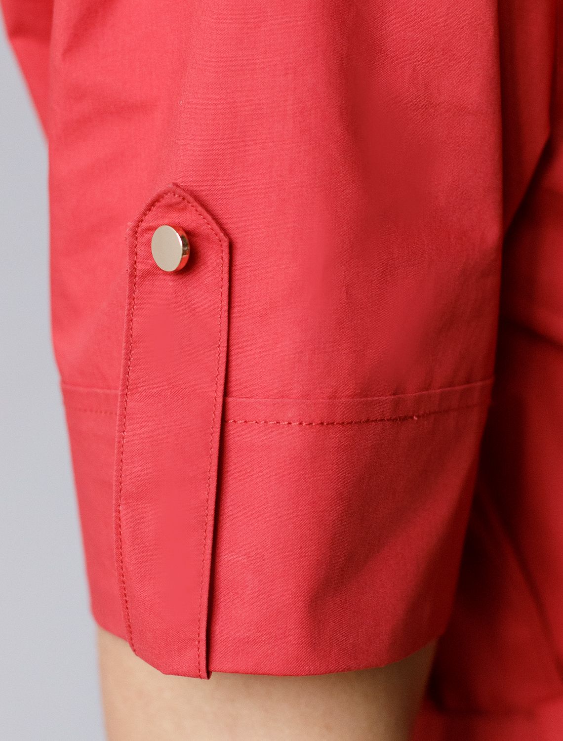 Платье из легкого хлопкового поплина D22.206 темно-красный