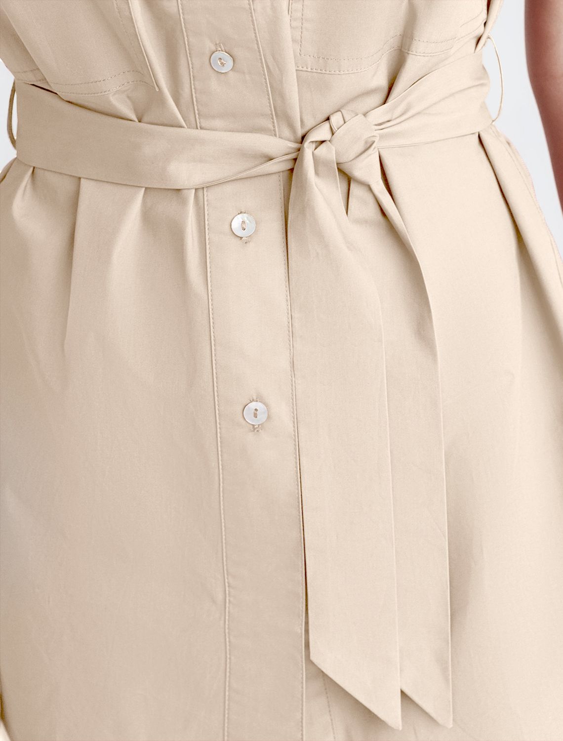 Блузка из легкого хлопкового поплина D29.247 светло-бежевый