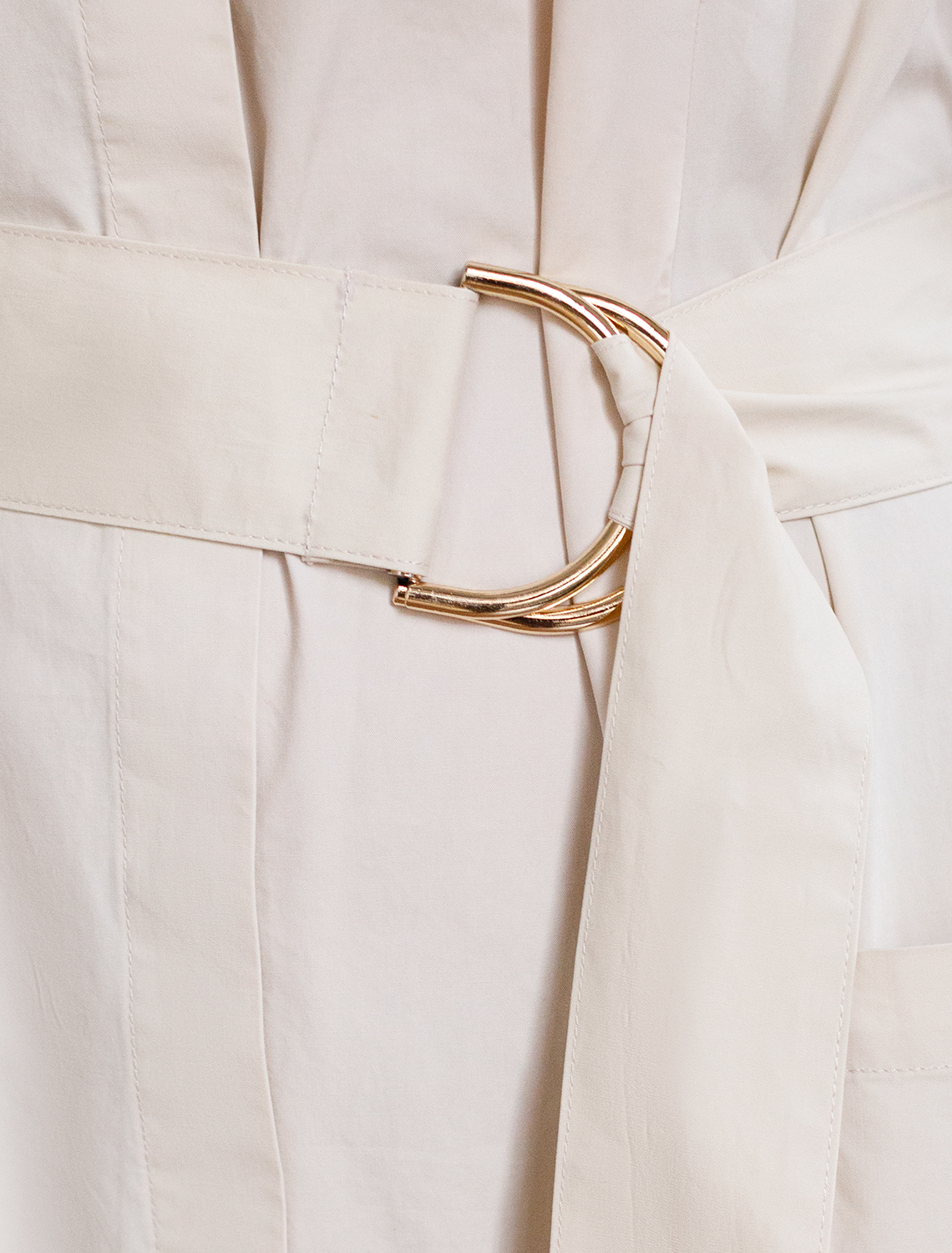 Платье из легкого хлопкового поплина D22.206 светло-бежевый