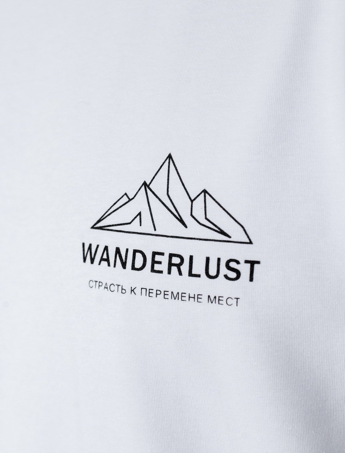 Футболка из премиального хлопка с авторским принтом U49.045 белый_wanderlust