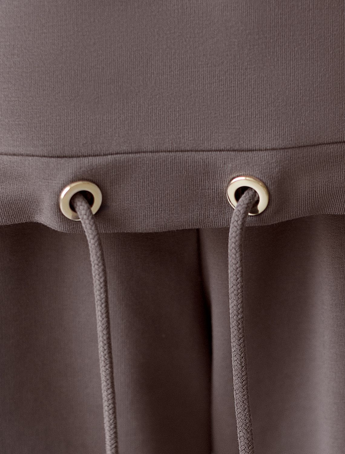 Футболка из эластичного футера с авторским принтом D49.095 кофе_надпись