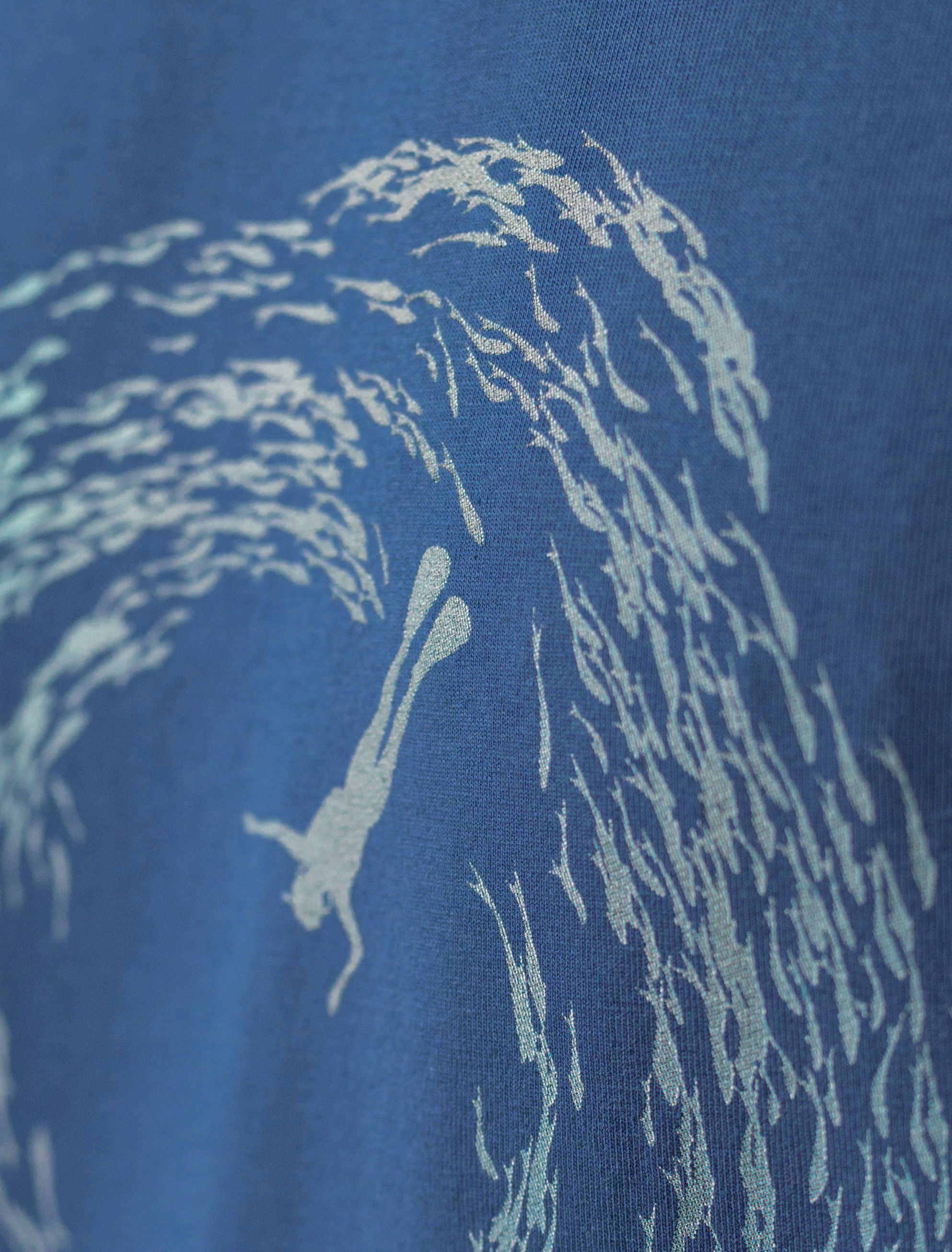 Футболка из премиального хлопка с авторским принтом U49.045 т.синий_ocean