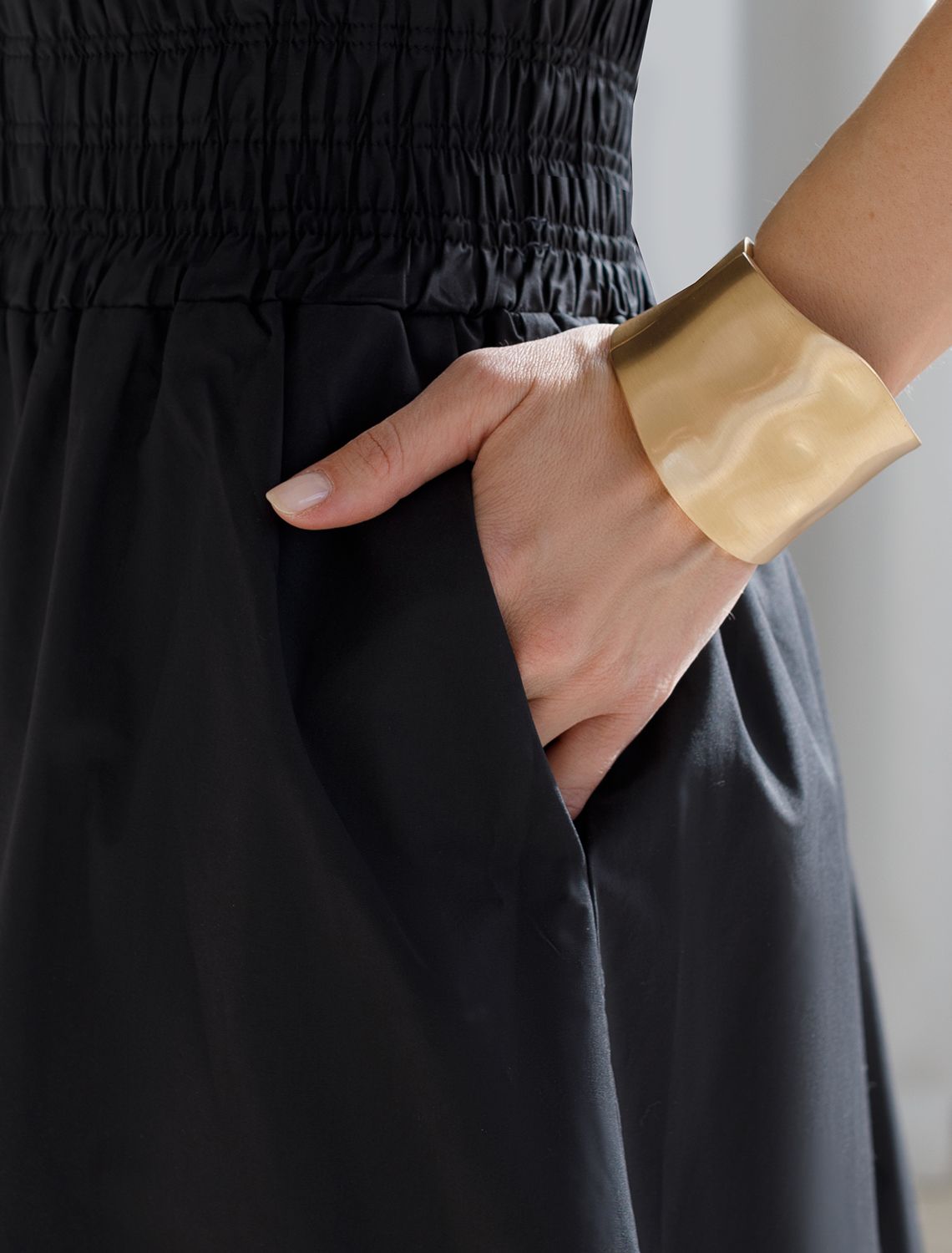 Юбка из легкого хлопкового поплина D26.179 черный