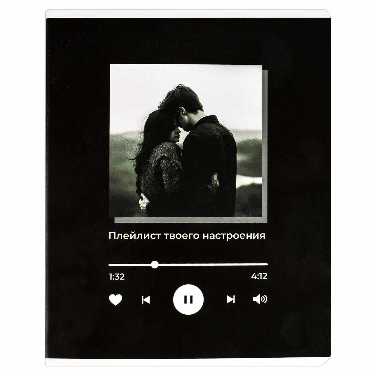 Тетрадь, А5+, 48 л, вн.блок - линия, выборочный ТВИН лак, мягкий переплёт (2 скобы)