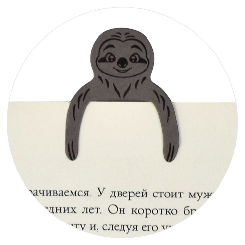 Закладка для книг фигурная размер 28х55 мм, 5 шт. в наборе, фигурная вырубка, шелкография в одну краску,