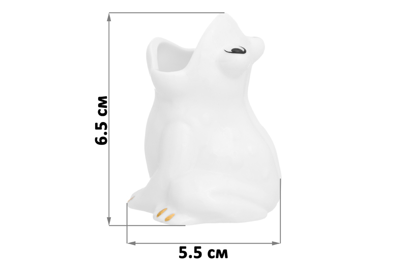 БЫЛО 270 руб! Вазочка п/зубоч. 5,5*4,8*6,5 см 30 мл