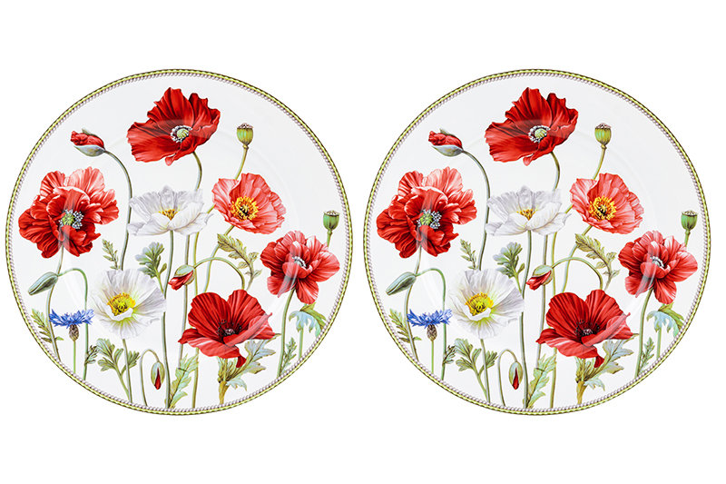 БЫЛО 1635 руб! Набор тарелок 2 пр. 26*26*2 см