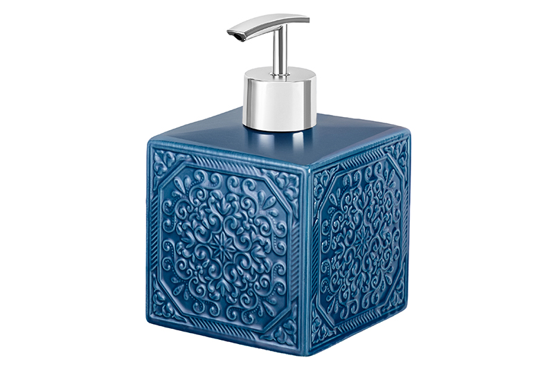 БЫЛО 490 руб! Диспенсер 450 мл 8,5*8,5*14 см, синий