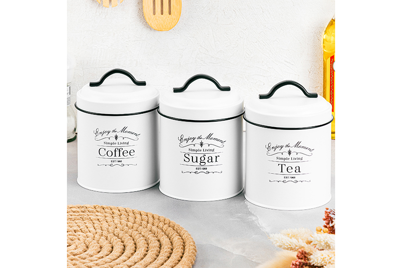 БЫЛО 1661 руб! Набор 3 банок для сыпучих продуктов 1,1 л 11,7*11,7*15,5 см