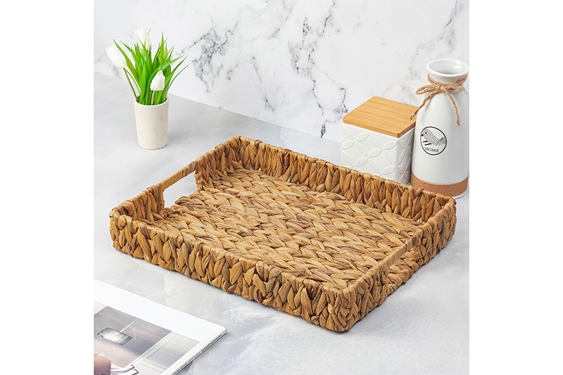 БЫЛО 993 руб! Корзинка-поднос плетеная 39*31*6 см с ручками