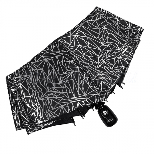 Зонт женский складной Caplier 20730 Silver web