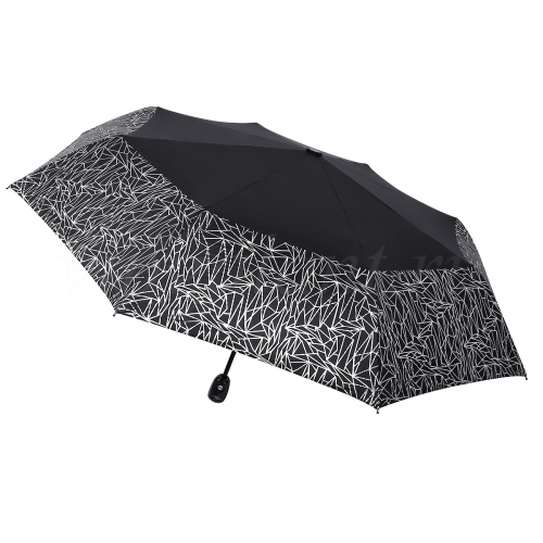 Зонт женский складной Caplier 20730 Silver web