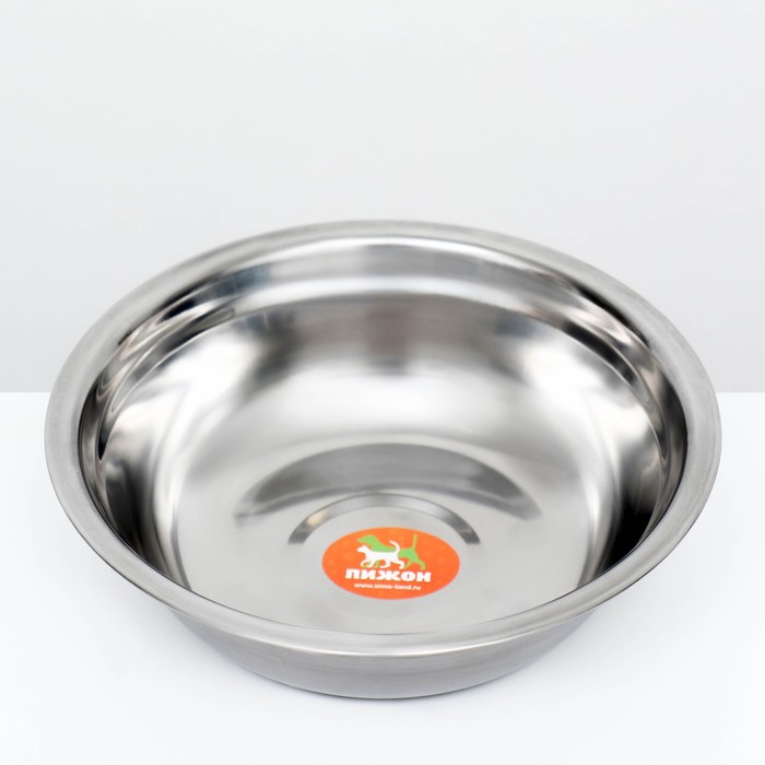 Миска металлическая эконом, 0,7 л, 19 х 5 см