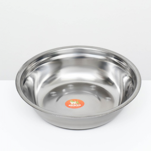 Миска металлическая эконом, 1,5 л, 25 х 6 см