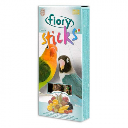 Лакомство FIORY Sticks для средних попугаев, с фруктами, 2х60 г.